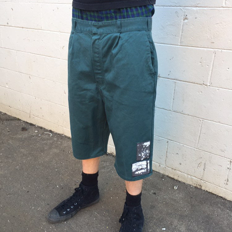 1 of 1 Handcrafted Green Jorts