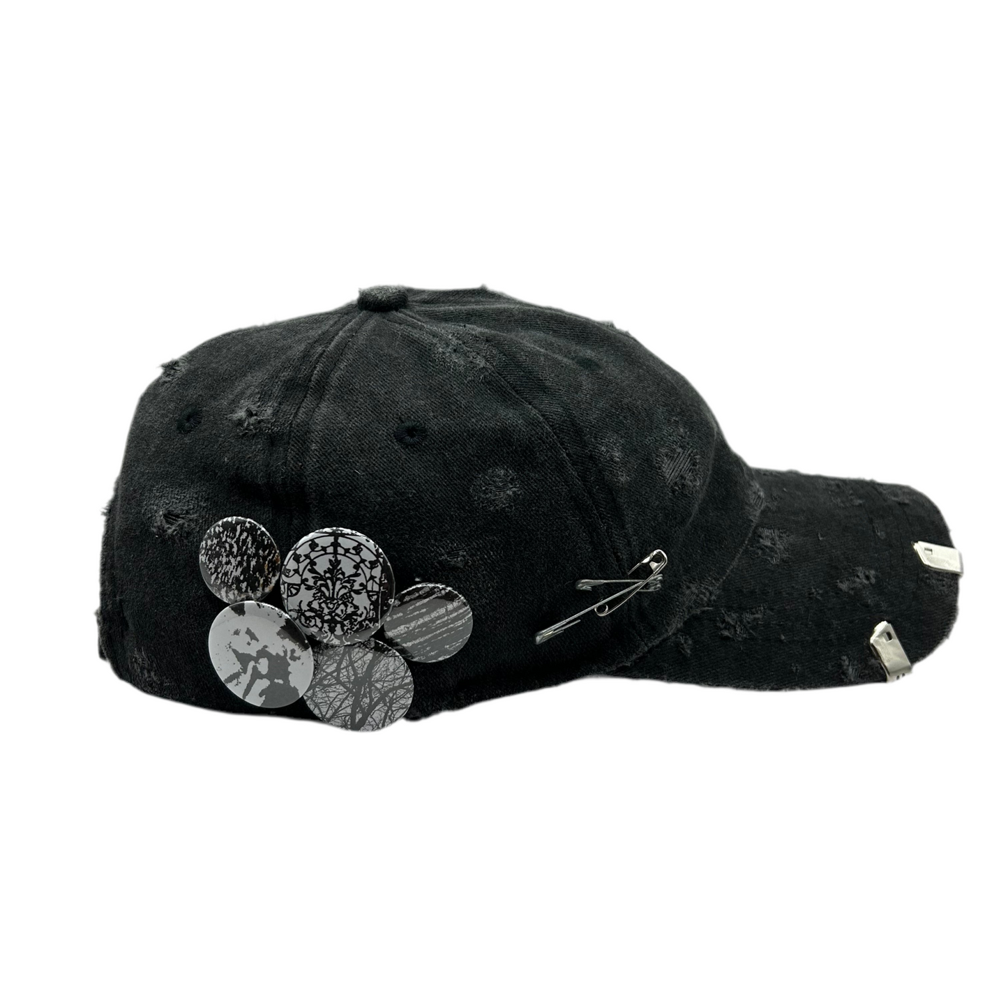 1 of 1 Handcrafted Baseball Cap–Washed Black