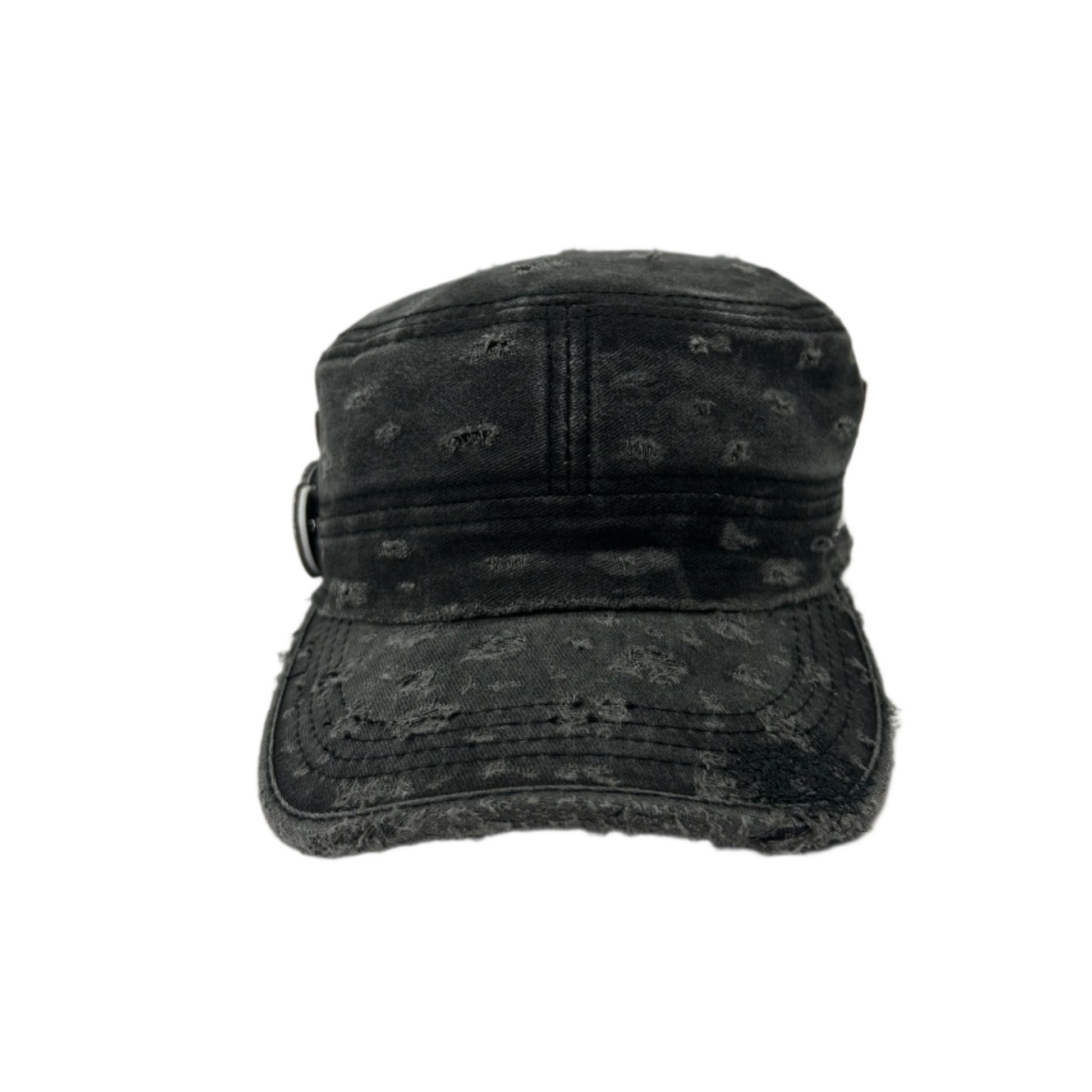 Custom Military Cap–Charcoal