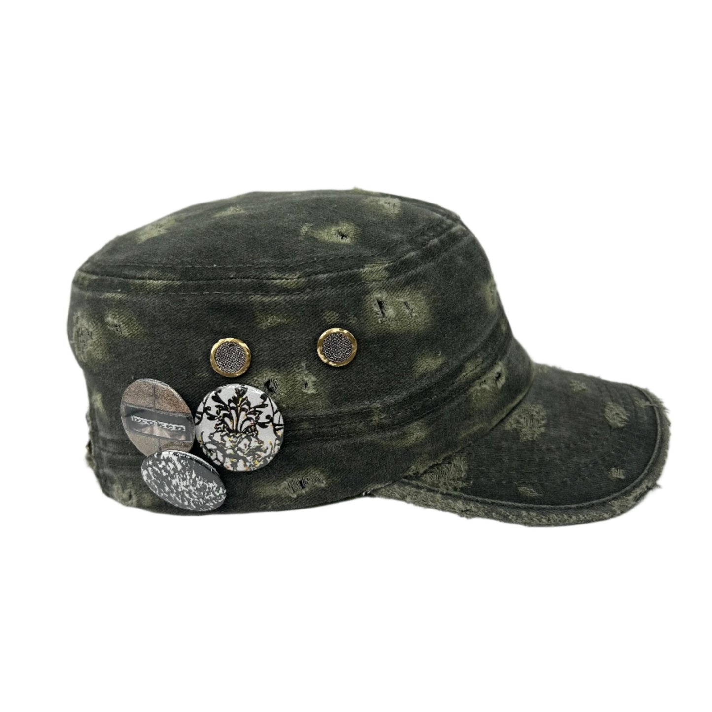 Custom Military Cap–Moss