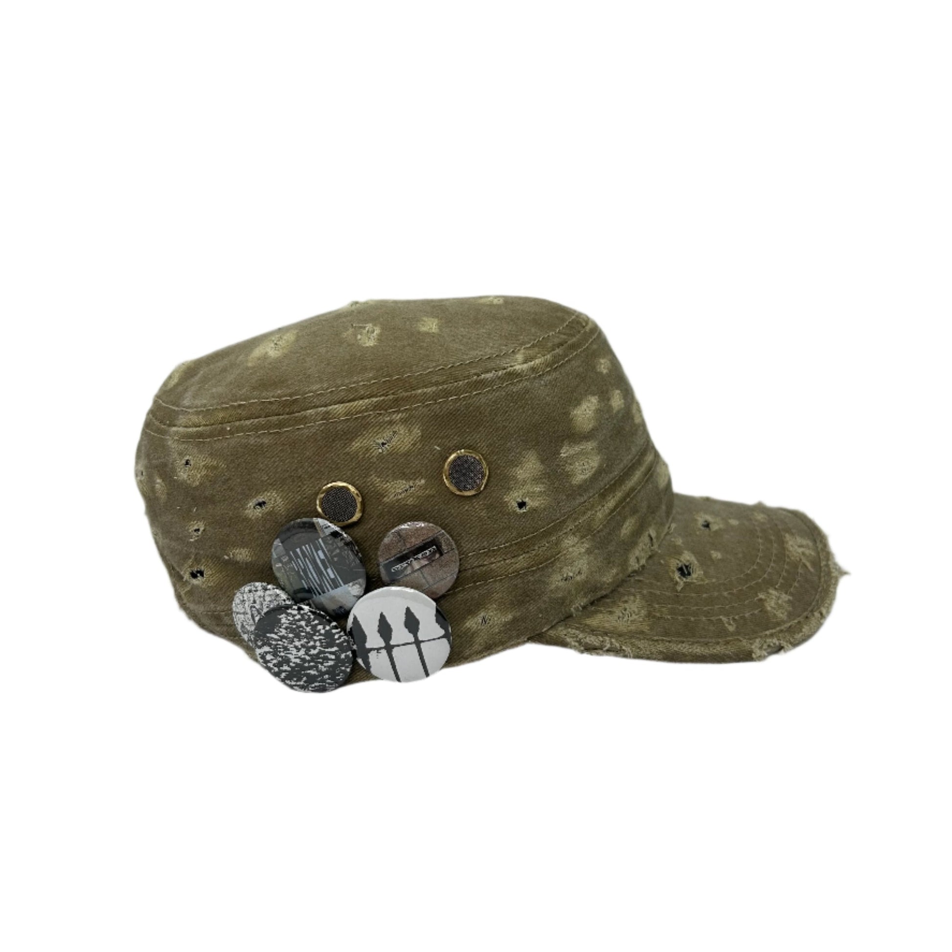 Custom Military Cap–Sandstone