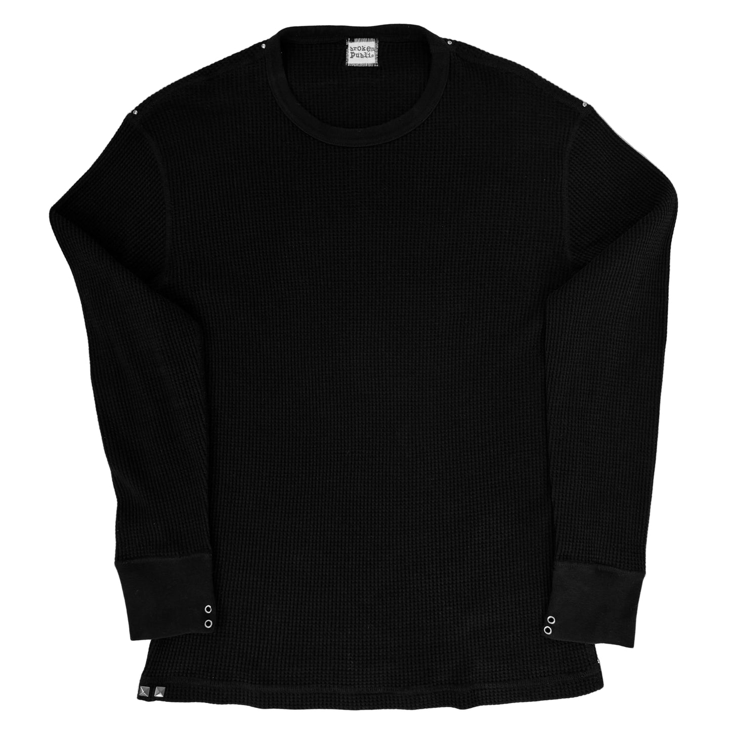 “Stealth” Riveted Waffle Knit