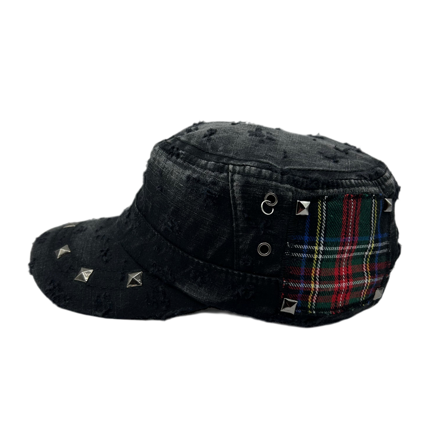 1 of 1 Handcrafted Military Cap–Tartan