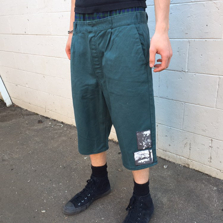 1 of 1 Handcrafted Green Jorts