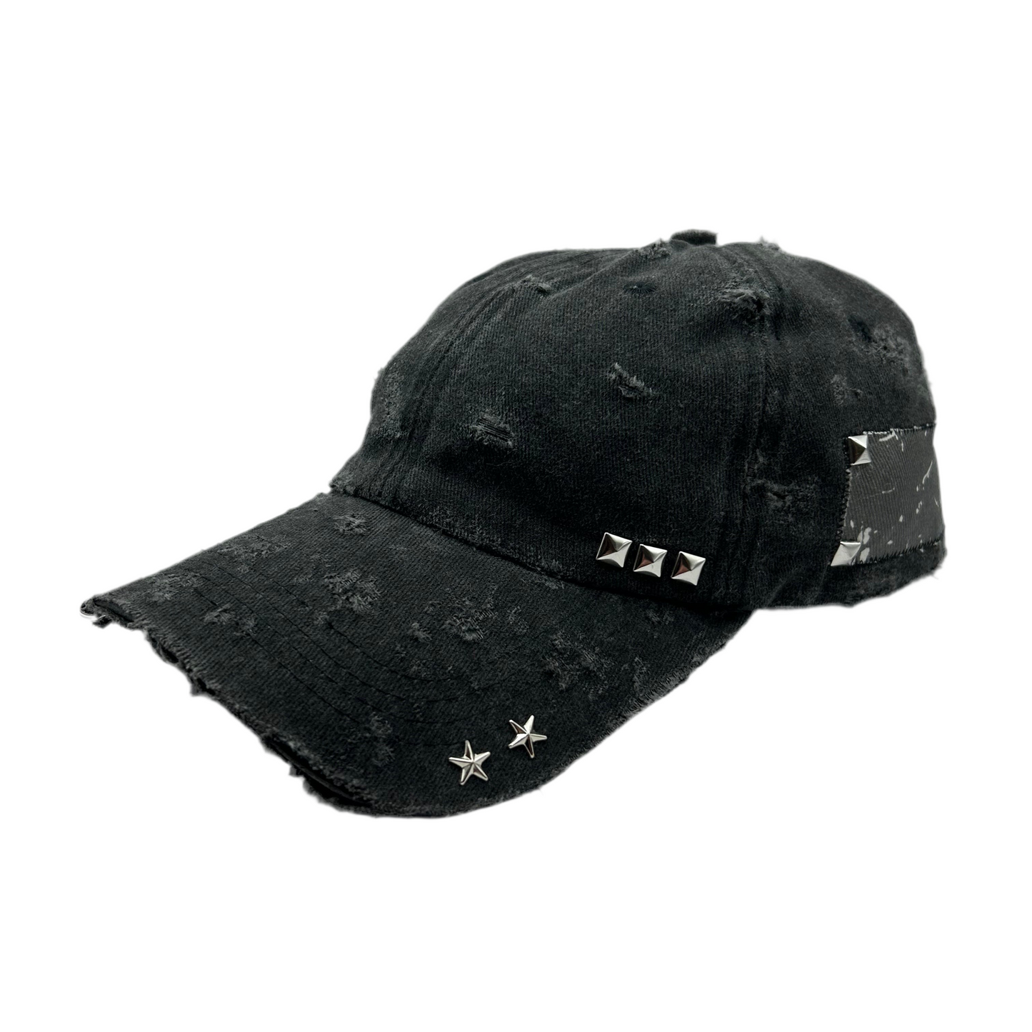 1 of 1 Handcrafted Baseball Cap–Washed Black