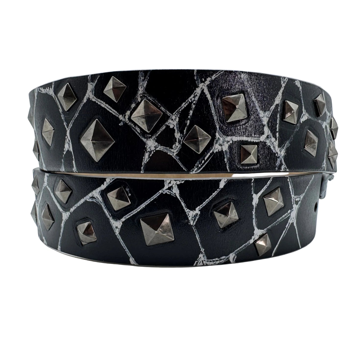“Winter” x Broken Studded Belt [Ink]