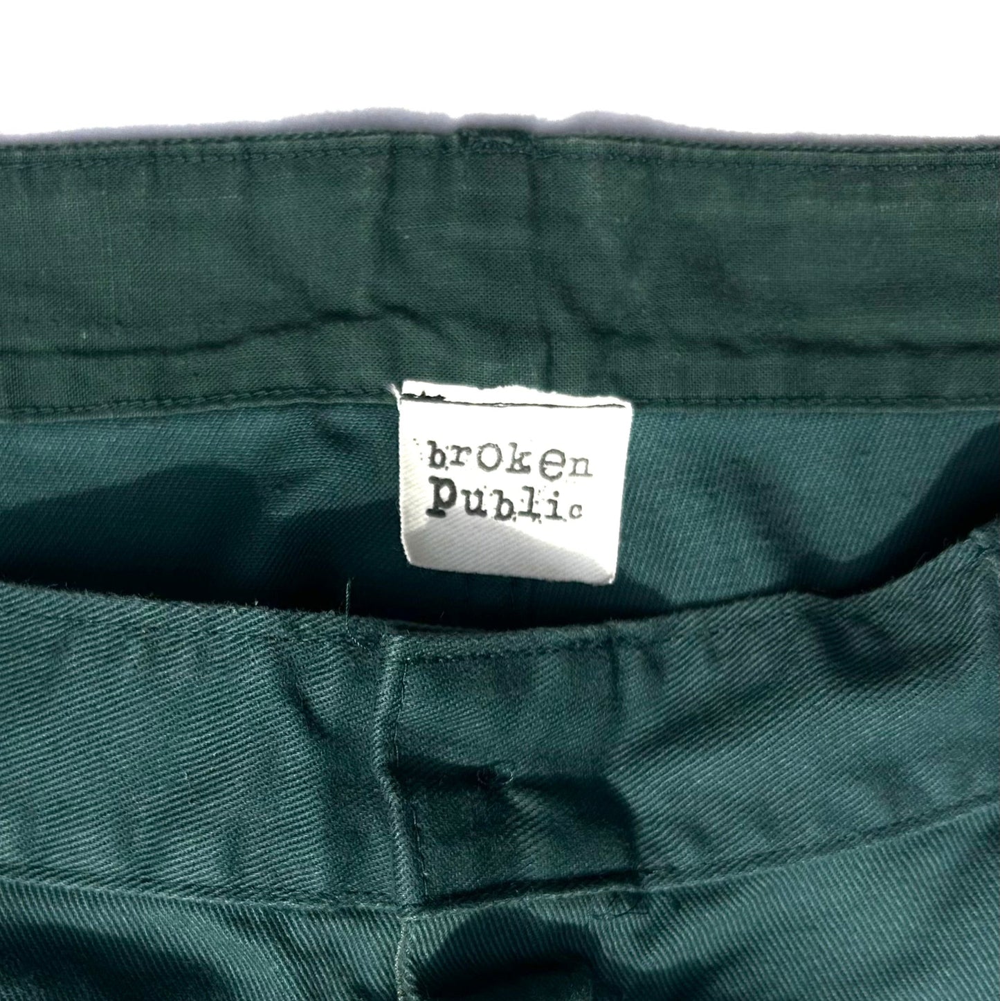 1 of 1 Handcrafted Green Jorts