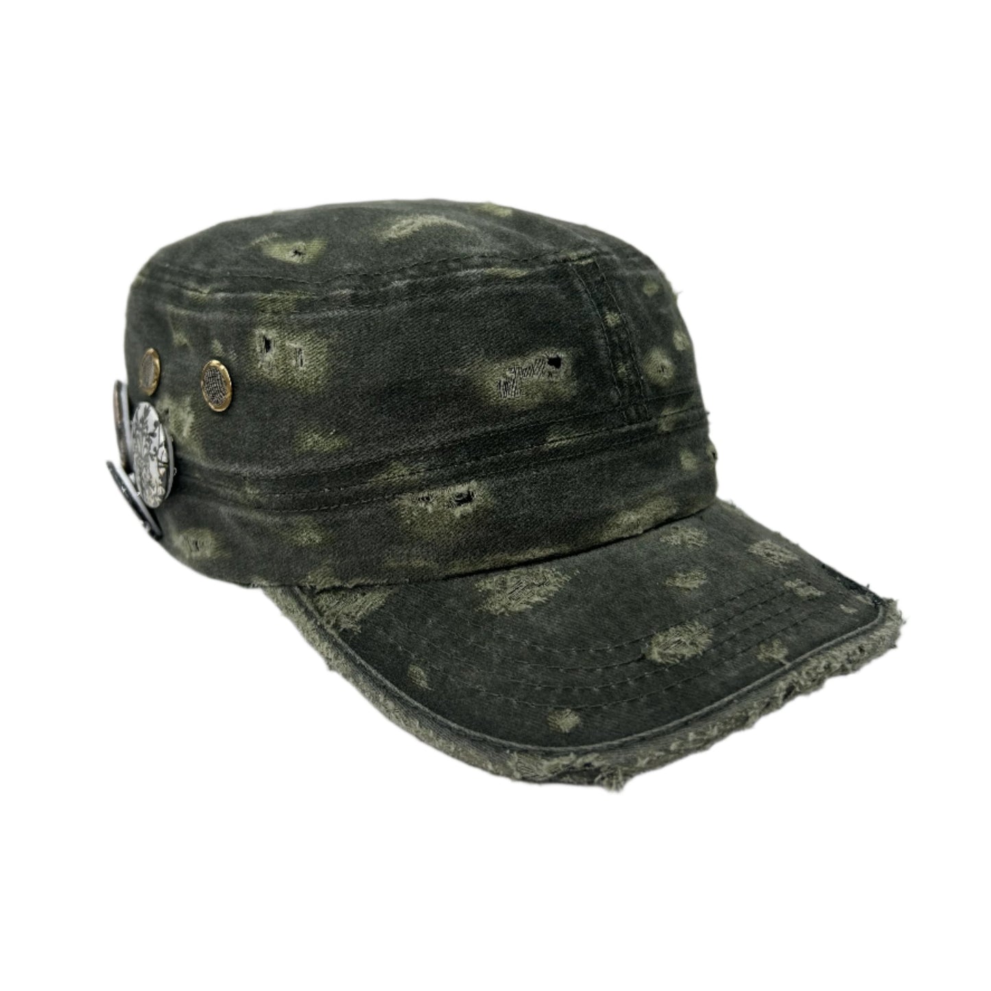 Custom Military Cap–Moss