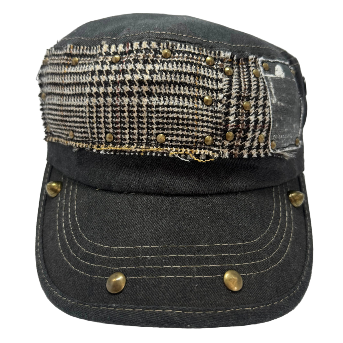 'houndstooth' military cap
