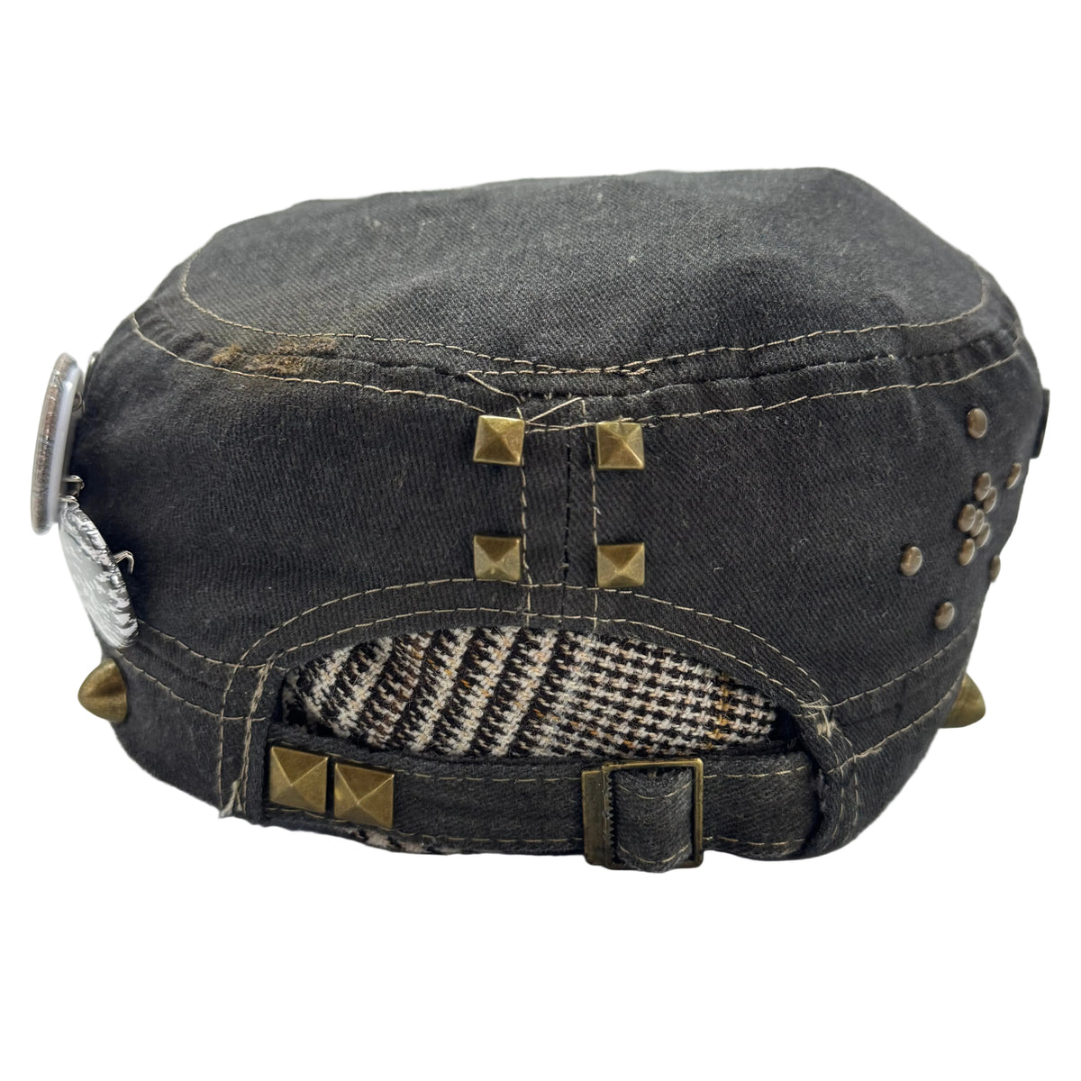 'houndstooth' military cap