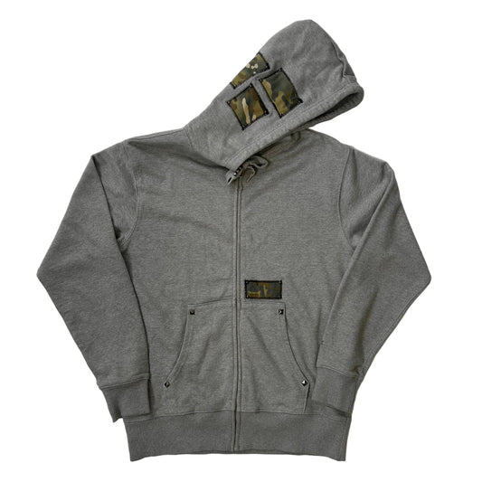1 of 1 Zip-Up Hooded Sweatshirt–Concrete Moss