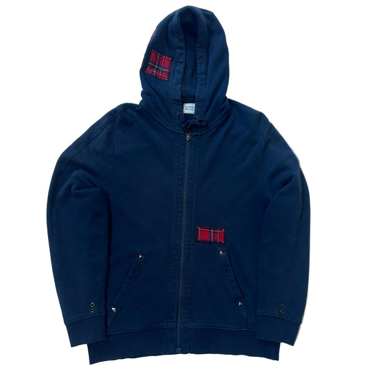 1 of 1 Zip-Up Hooded Sweatshirt–Nautical Tartan