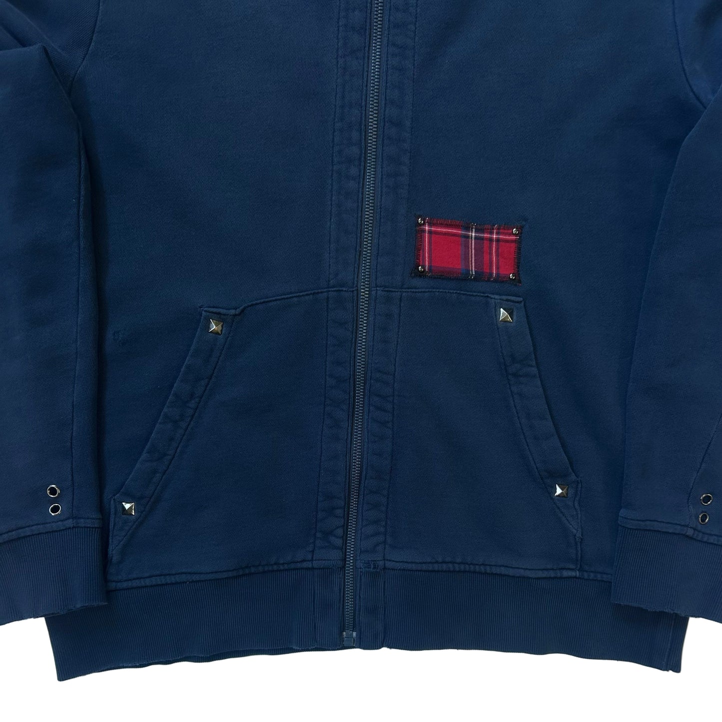 1 of 1 Zip-Up Hooded Sweatshirt–Nautical Tartan