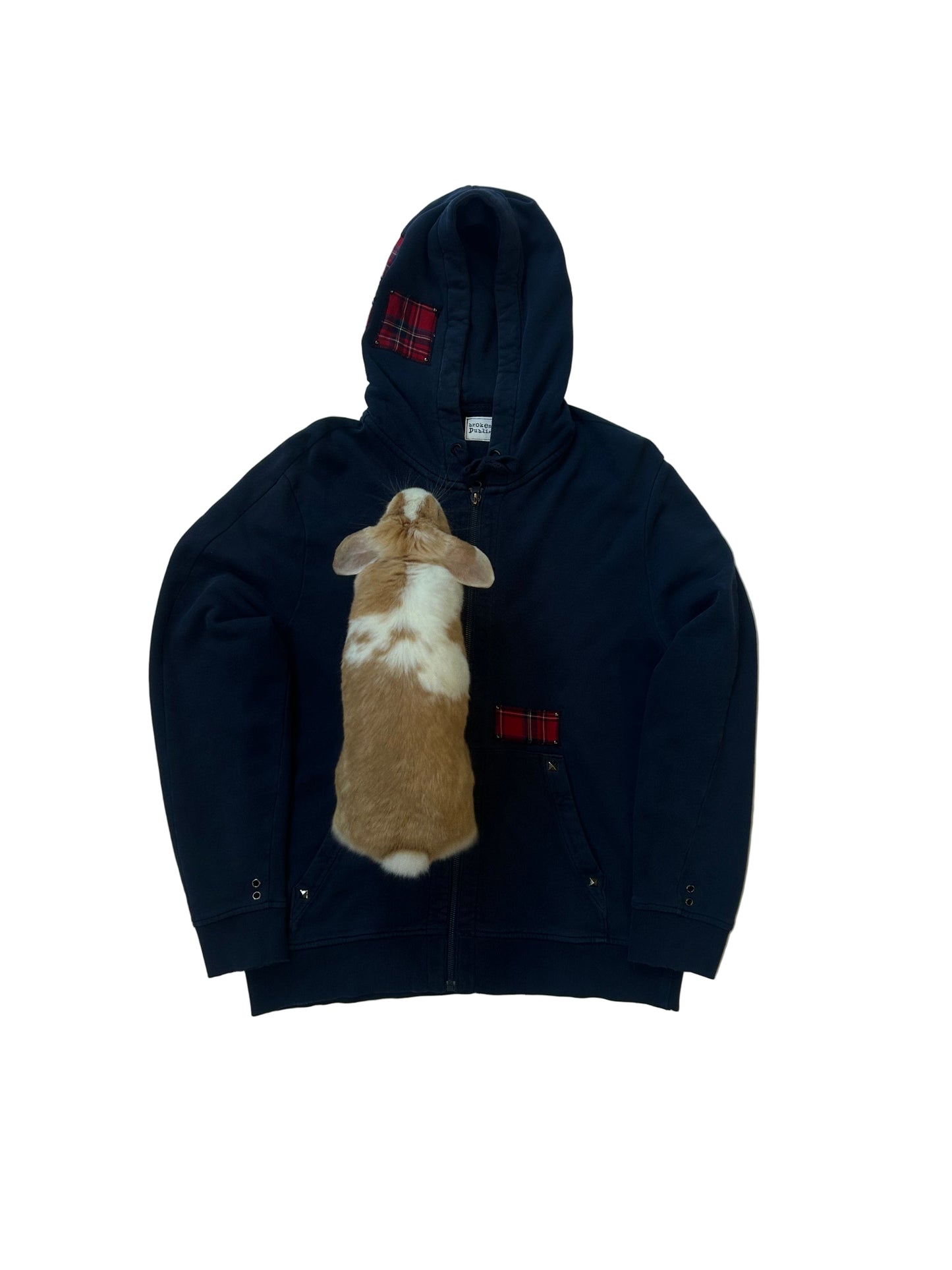 1 of 1 Zip-Up Hooded Sweatshirt–Nautical Tartan