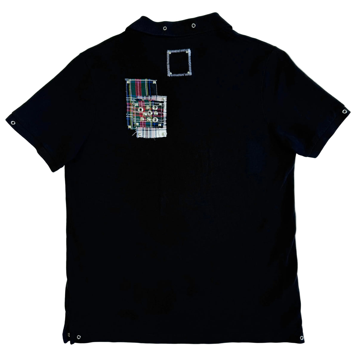 'glare' patchwork polo shirt