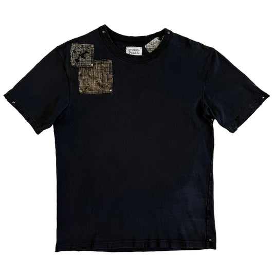 'backburn' camouflage boro patchwork tshirt