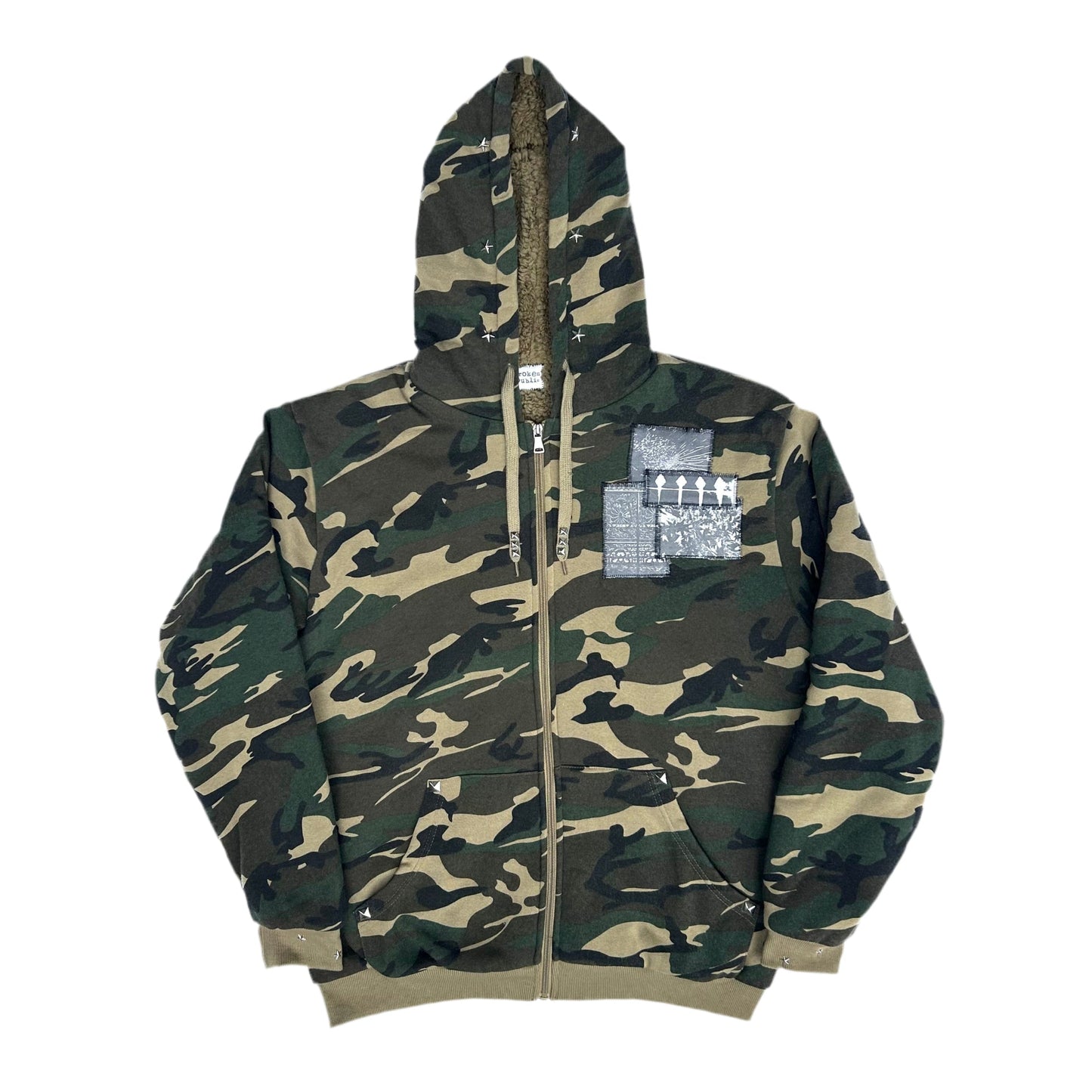 Camouflage Zip Up Hoodie