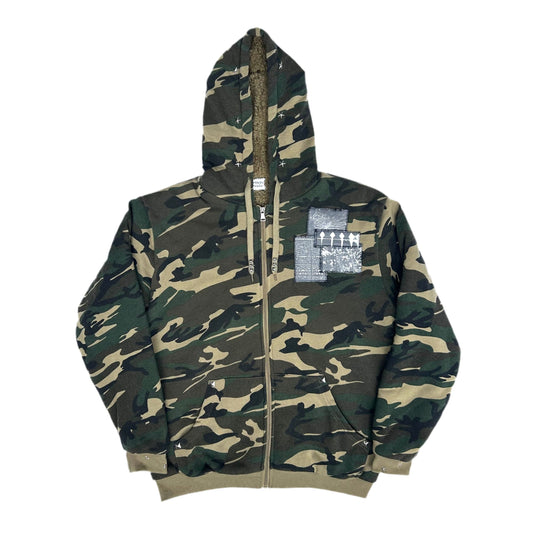 Camouflage Zip Up Hoodie