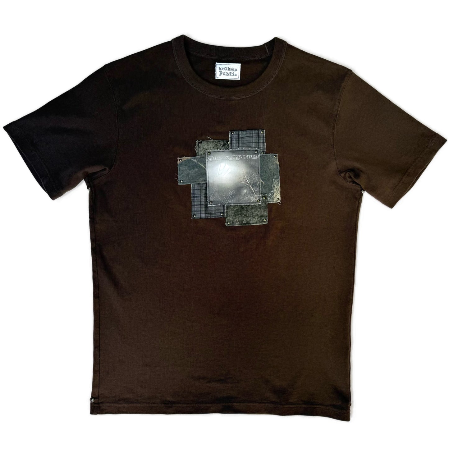 lampost patchwork t-shirt