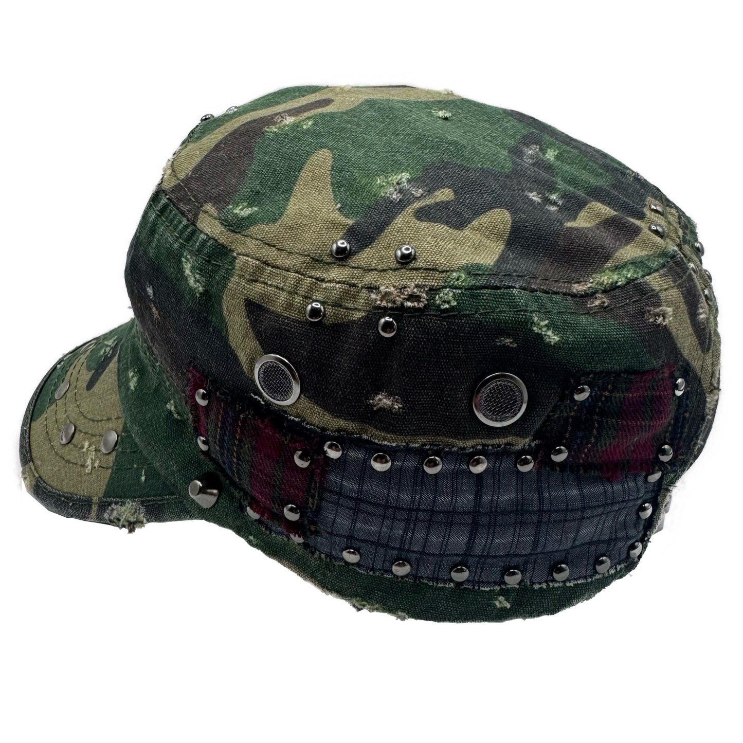 tartan camo military cap