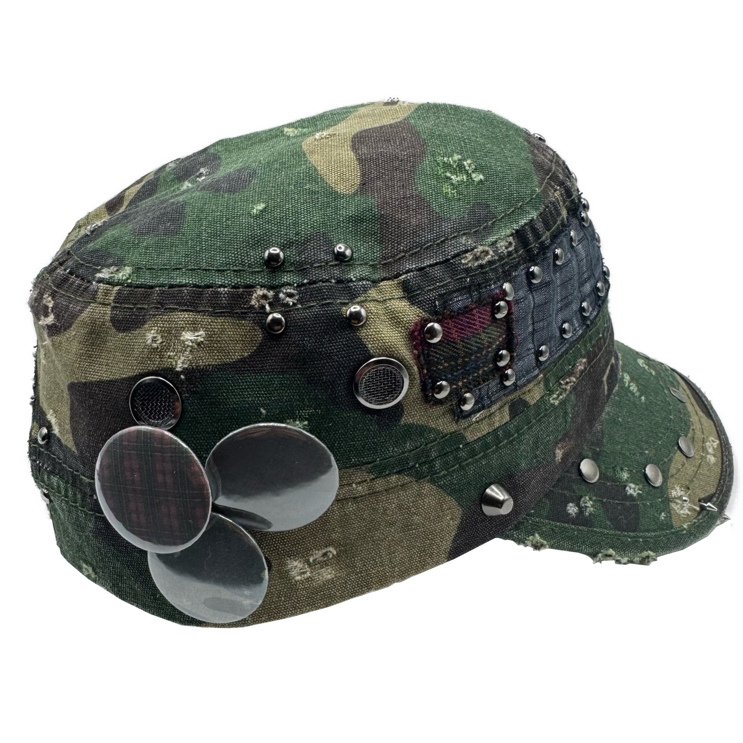 tartan camo military cap