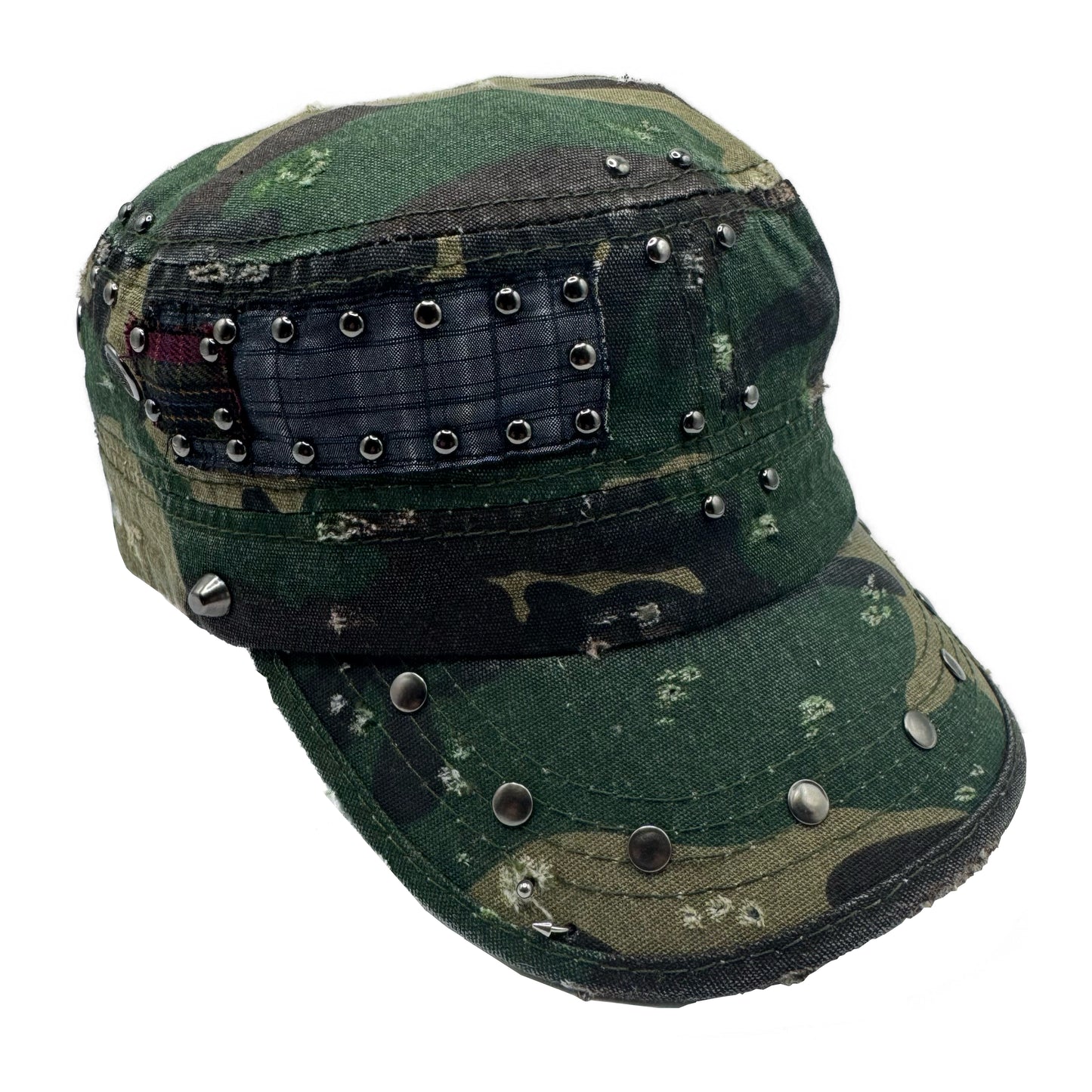 tartan camo military cap