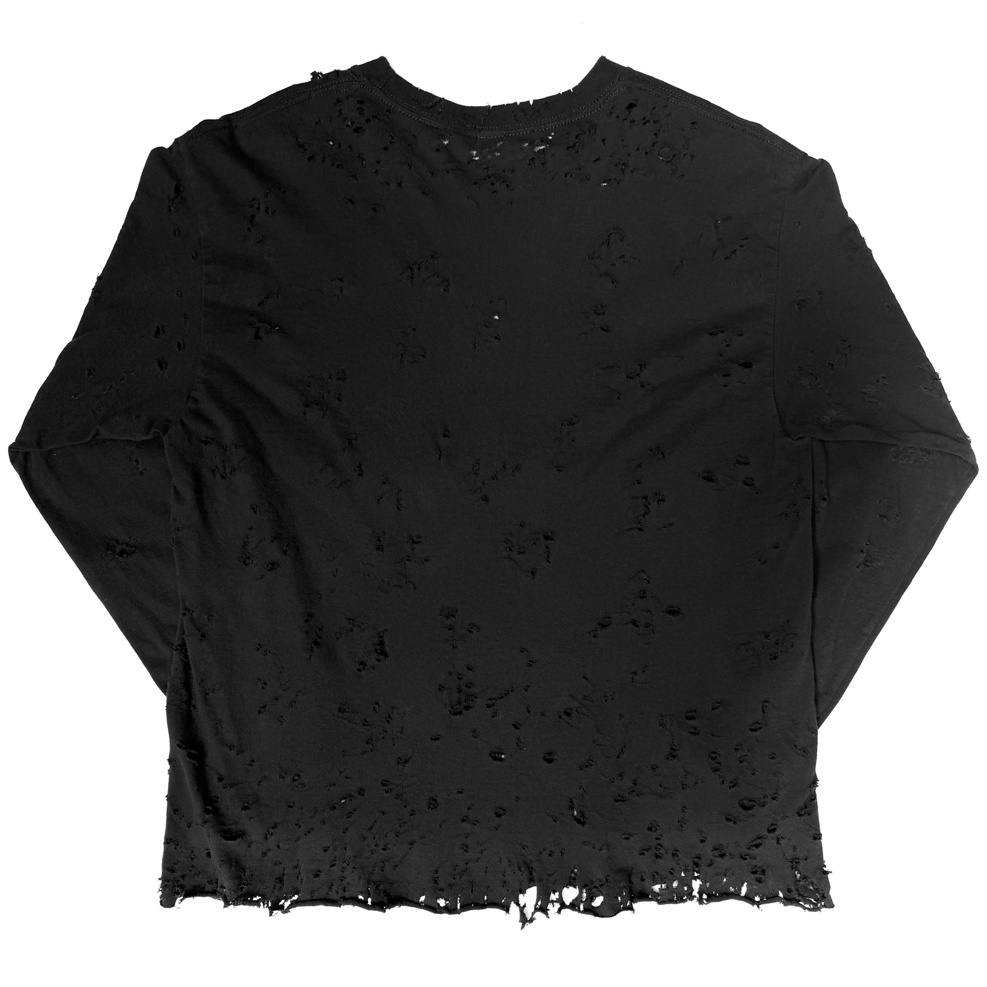Distressed Handworked Long Sleeve T-Shirt by BrokenPublic