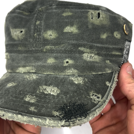 Custom Military Cap–Moss