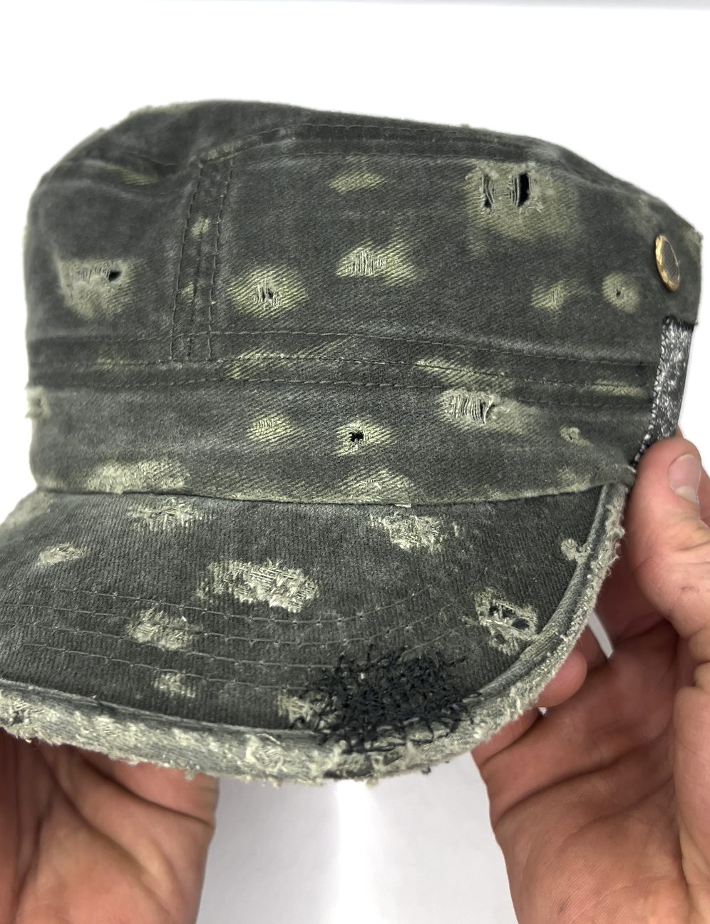 Custom Military Cap–Moss