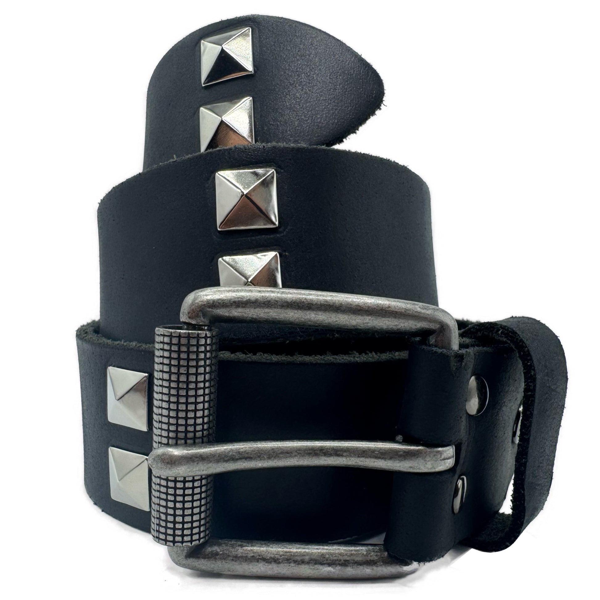 Hand Studded Black Genuine 100% Leather by BrokenPublic